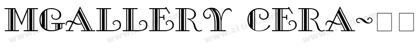 MGallery Cera字体转换